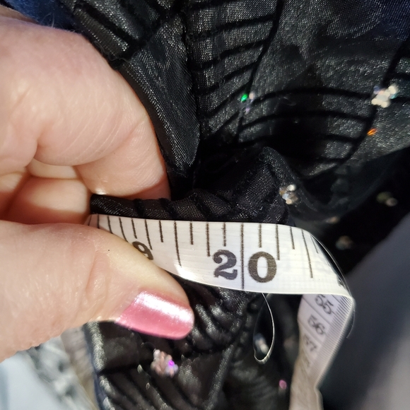 R&M Richards Black Sequin Open Front Jacket size 12 - Picture 11 of 13